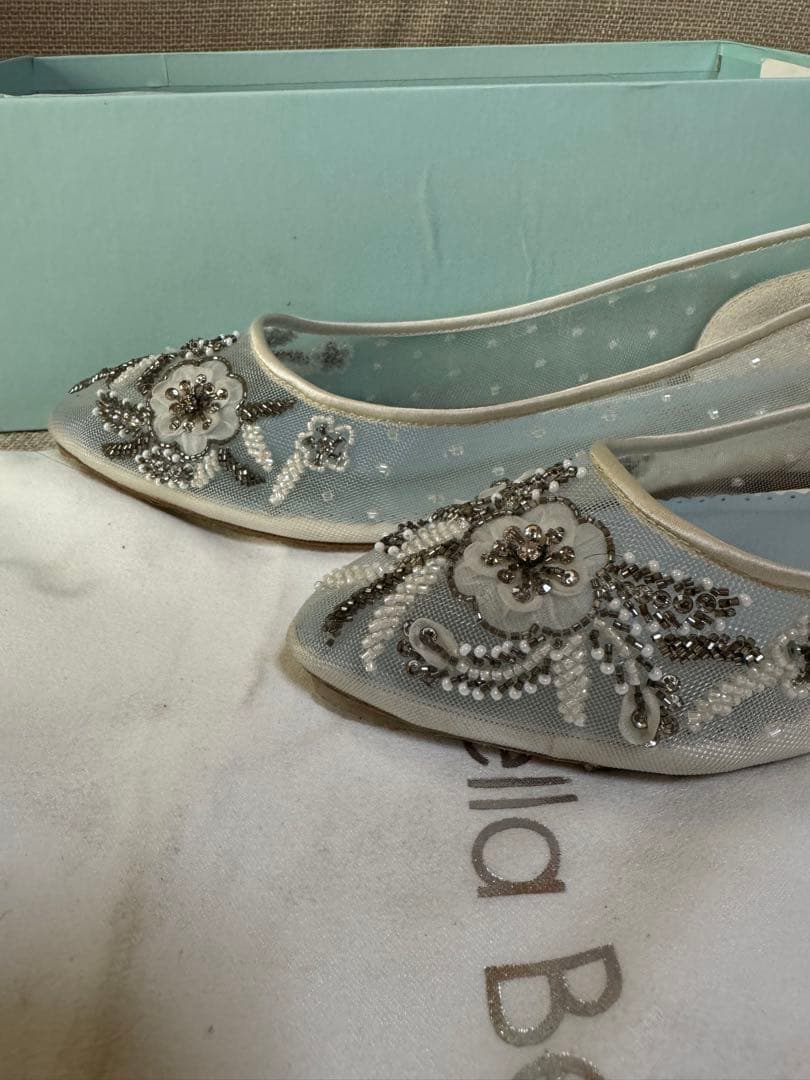 rrr様専用】Bella Belle ビーズ装飾 フラットシューズ - メルカリ