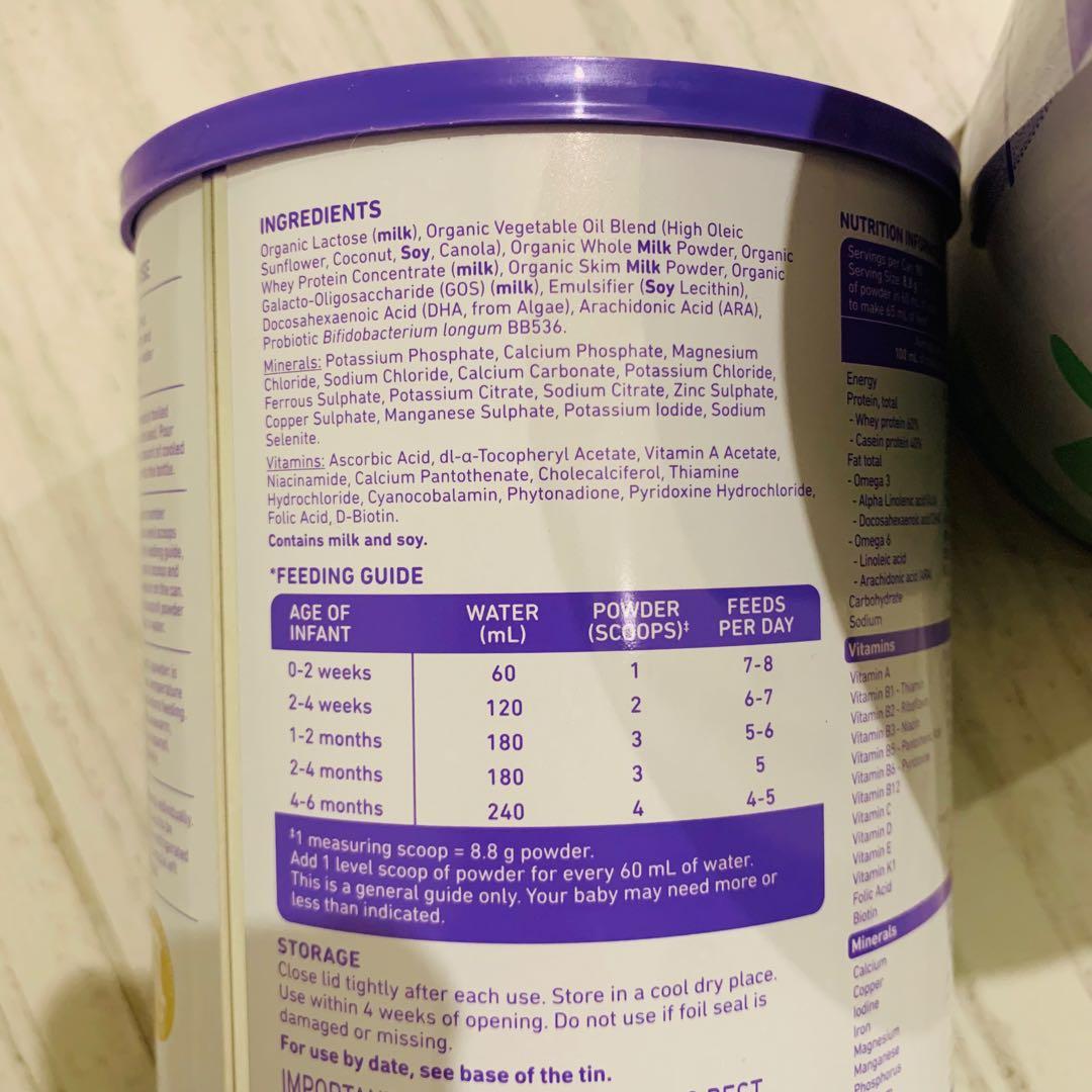 New缶】Bubs バブズ牛の粉ミルクス テップ1(0ヶ月〜6ヶ月)6