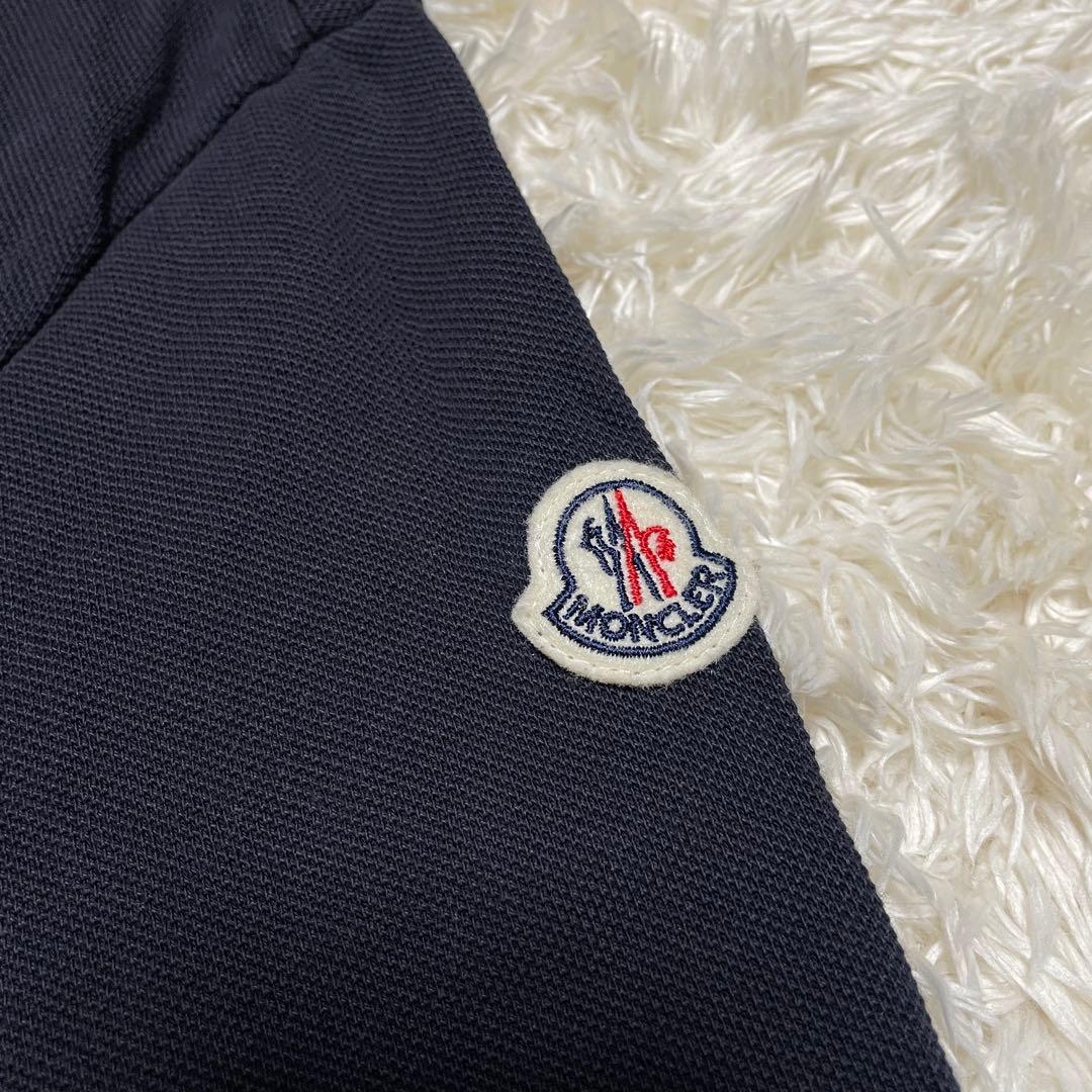 モンクレール 襟裏ロゴ マグリア ポロシャツ ネイビー Sサイズ - メルカリ