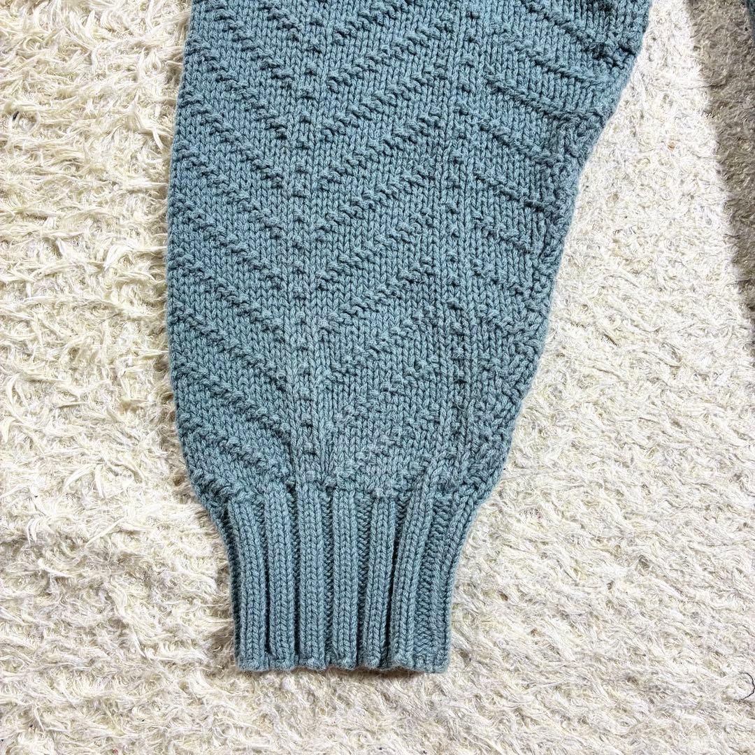 希少カラー　80s 90s L.L.bean コットンニット USA製 ラグラン