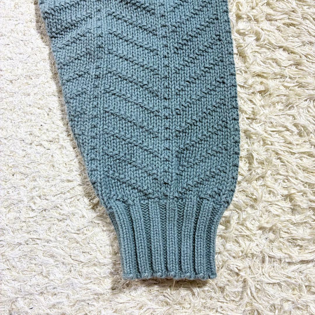 希少カラー　80s 90s L.L.bean コットンニット USA製 ラグラン