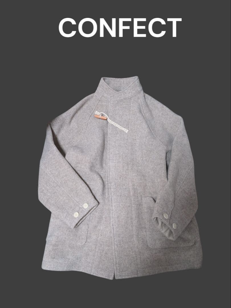 超美品】confect ウールパイルダッフルコート - メルカリ