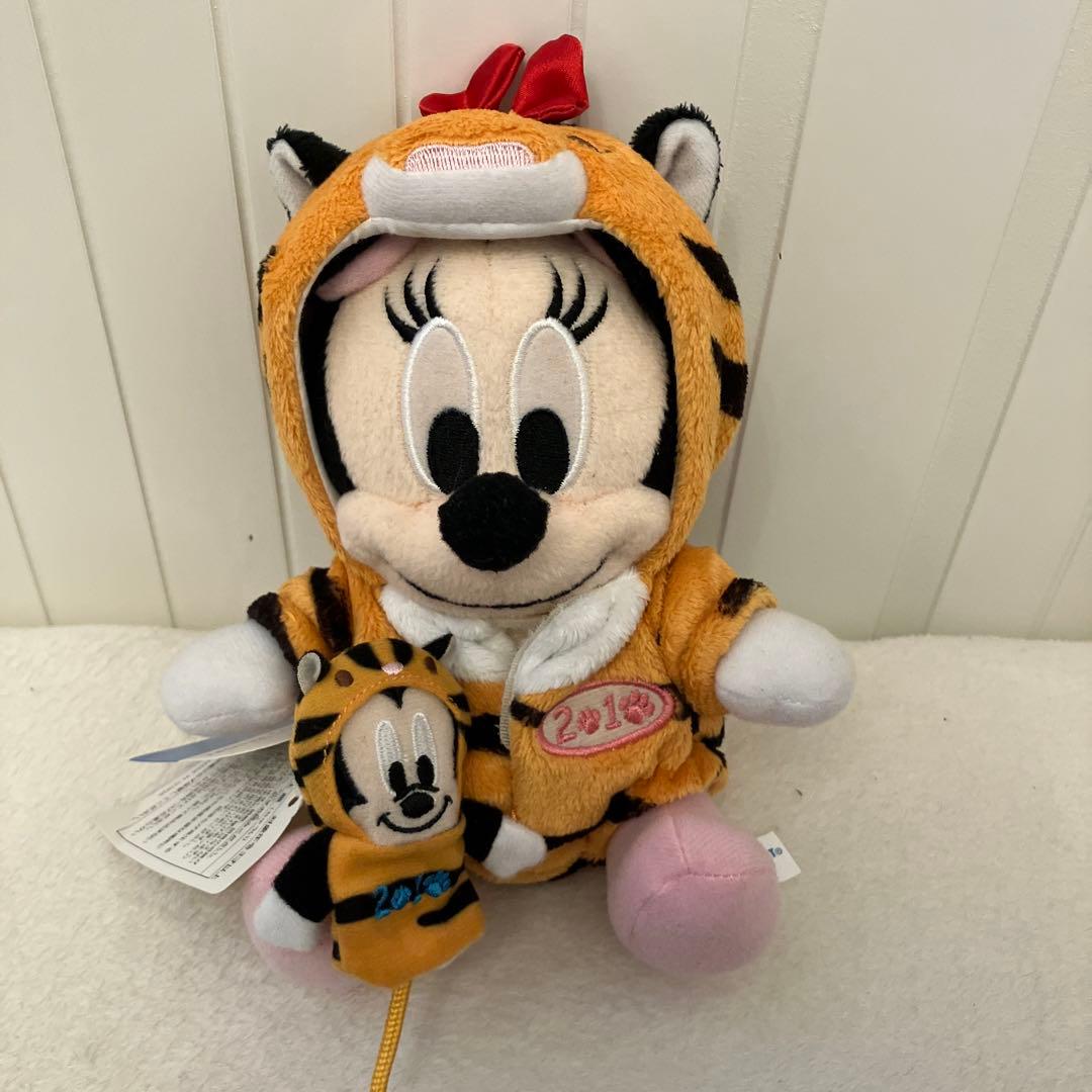 東京ディズニーリゾート】2010年 干支 トラ ミニーちゃん ぬいぐるみ