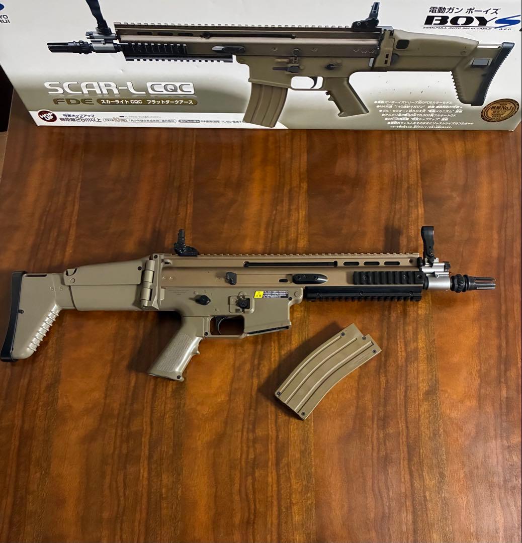 美品 東京マルイ カスタム品 SCAR L 電動ガン 金属ピニオンギア SBD