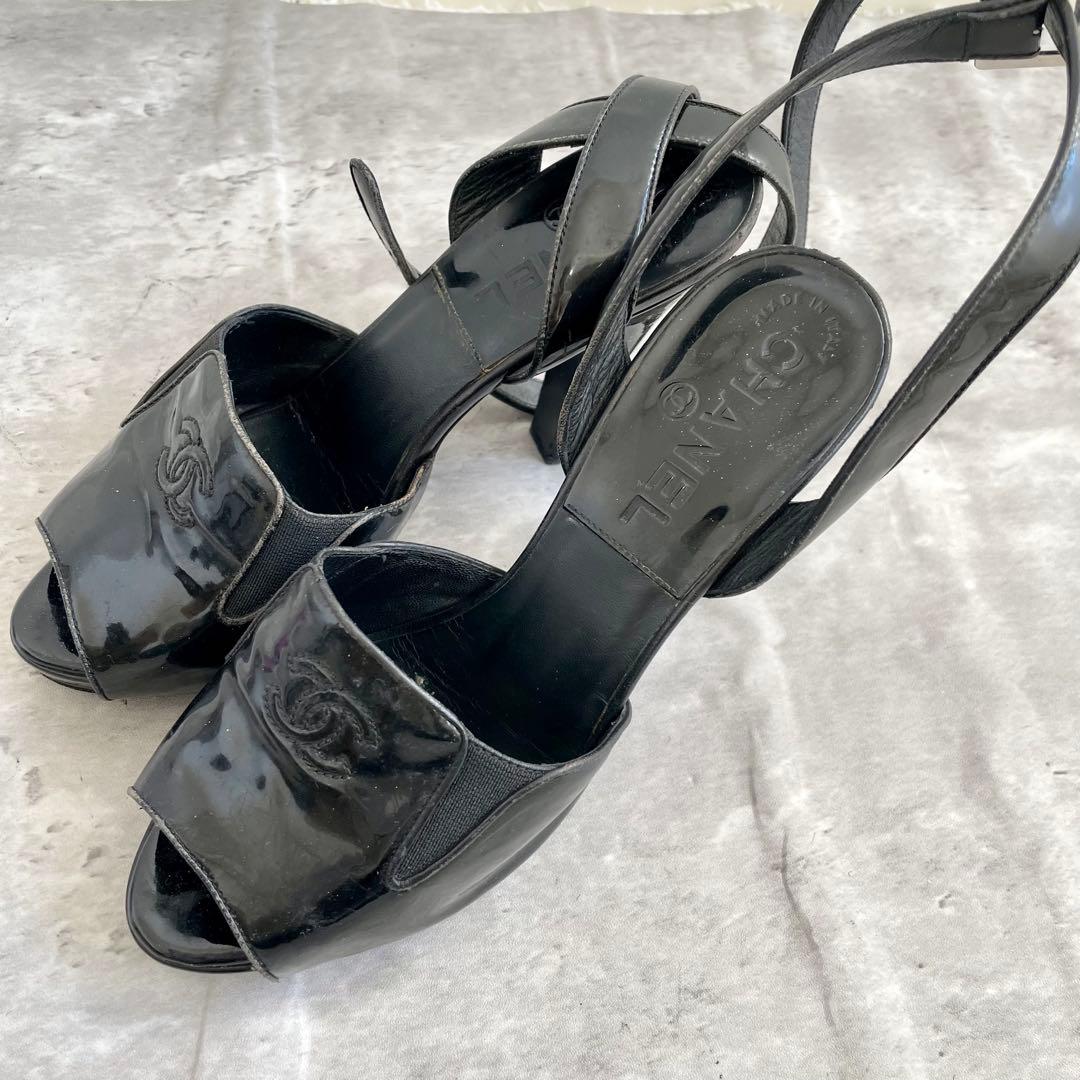 CHANEL アンクルストラップ ココマーク エナメル パンプス 35C 楽天市場】【未使用品】 シャネル パンプス アンクルストラップ ココ