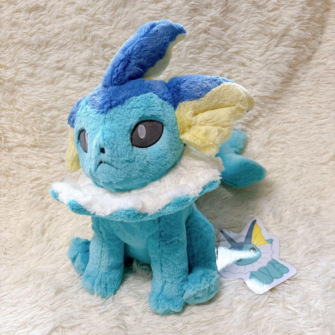 新品・紙タグあり】 ふわふわ抱きぬいぐるみ シャワーズ ポケモン