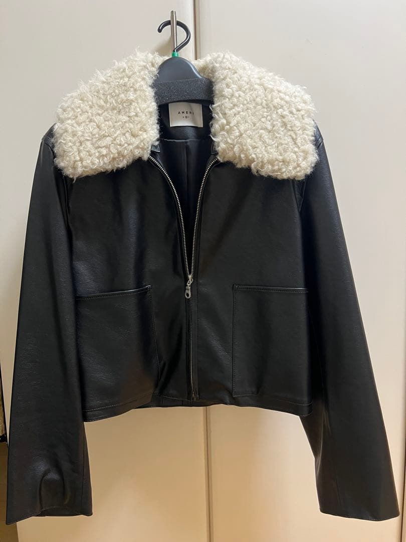 Ameri 2WAY COMPACT FAKE LEATHER JACKET - メルカリ
