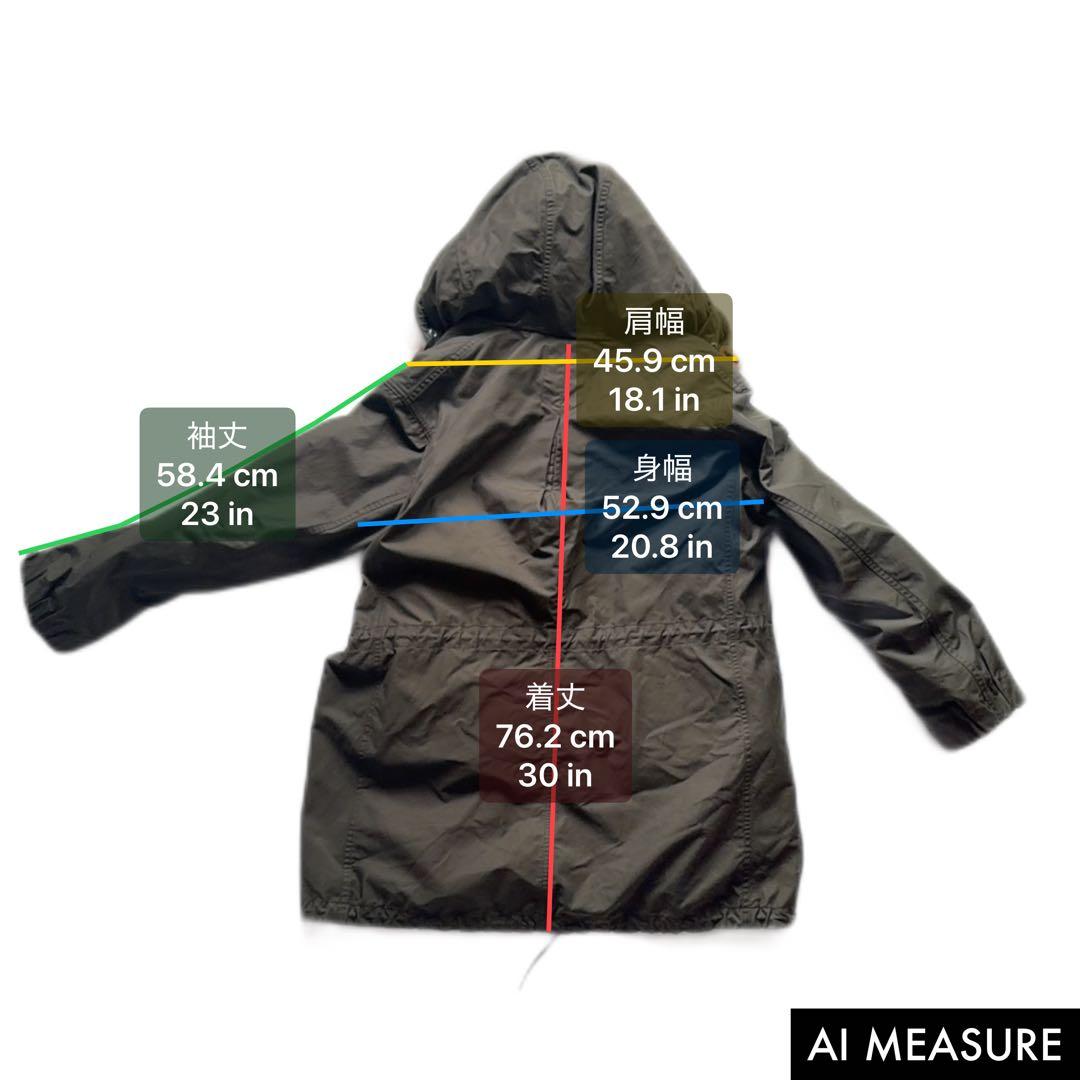 Theory セオリー リアルファー付き モッズコート S カーキ 中綿