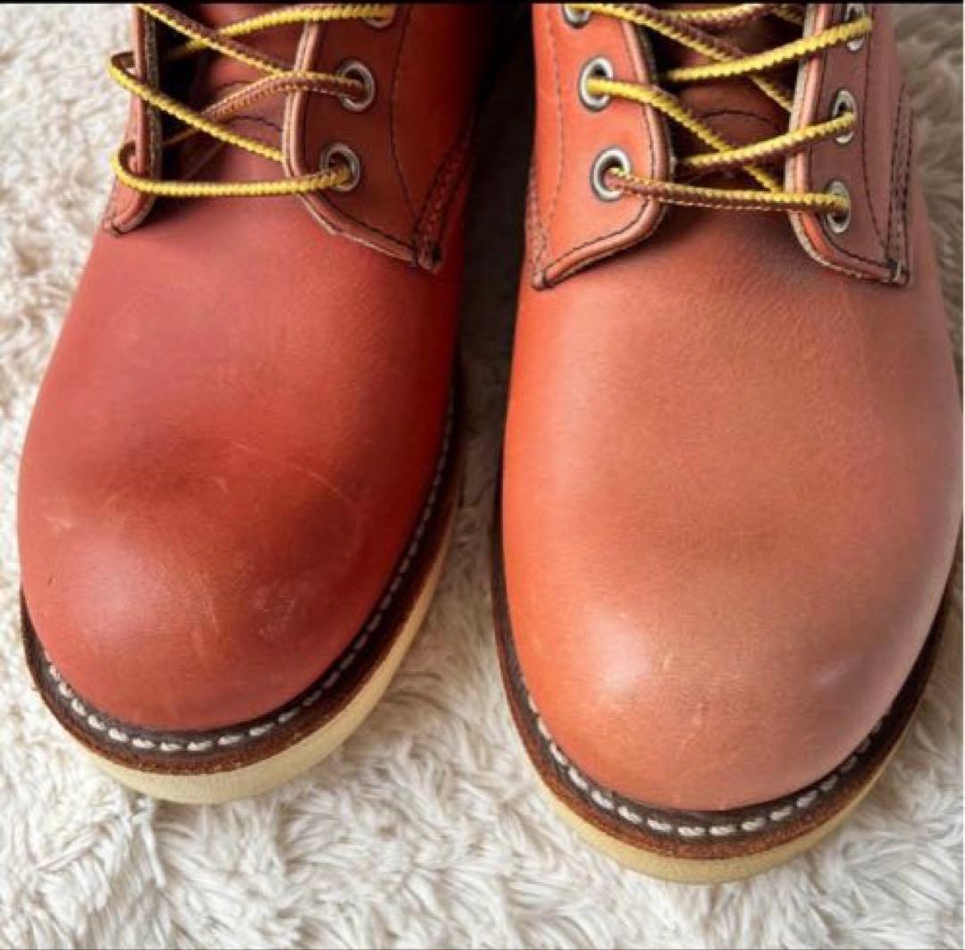 未使用 RED WING 8166 赤茶　26.0cm 傷あり USA 8