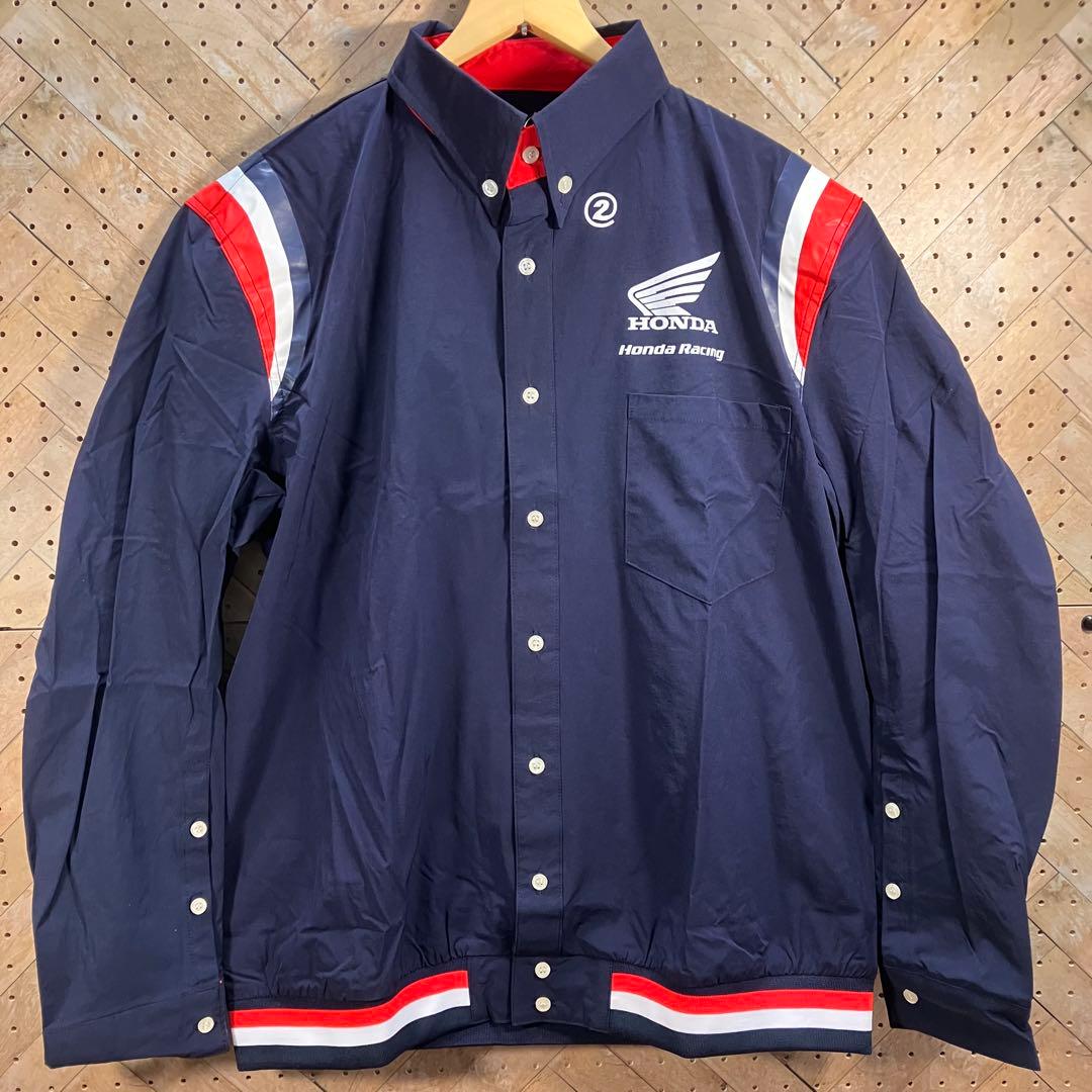 新品タグ付 HONDA×荒川 裾リブピットシャツ ナイロンジャケットLS 3L