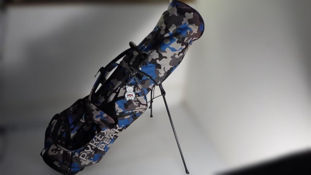 よ*ん様 840/PYKES PEAK ゴルフバッグ 迷彩柄 PP-01大量セッ PYKES PEAK（パイクスピーク）キャディーバッグ(スタンド式)【軽量 2.2