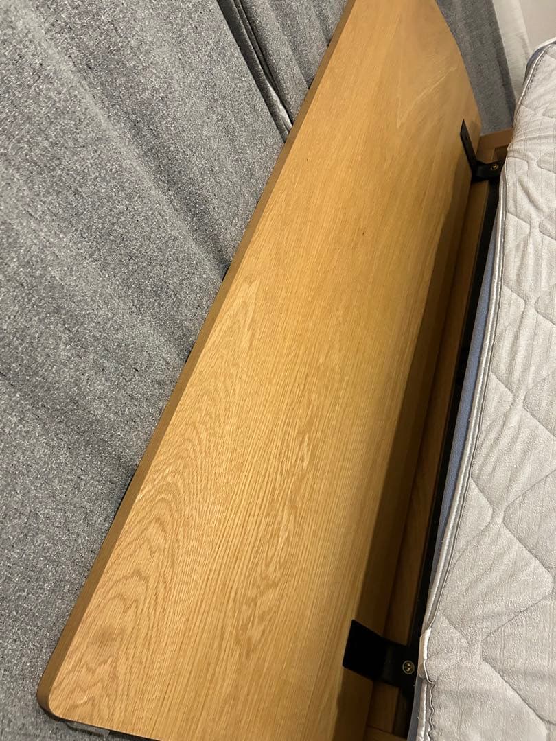 3月下旬引き渡し　直接受け取れる方優先　無印ダブル　ベッドフレーム　脚20センチ