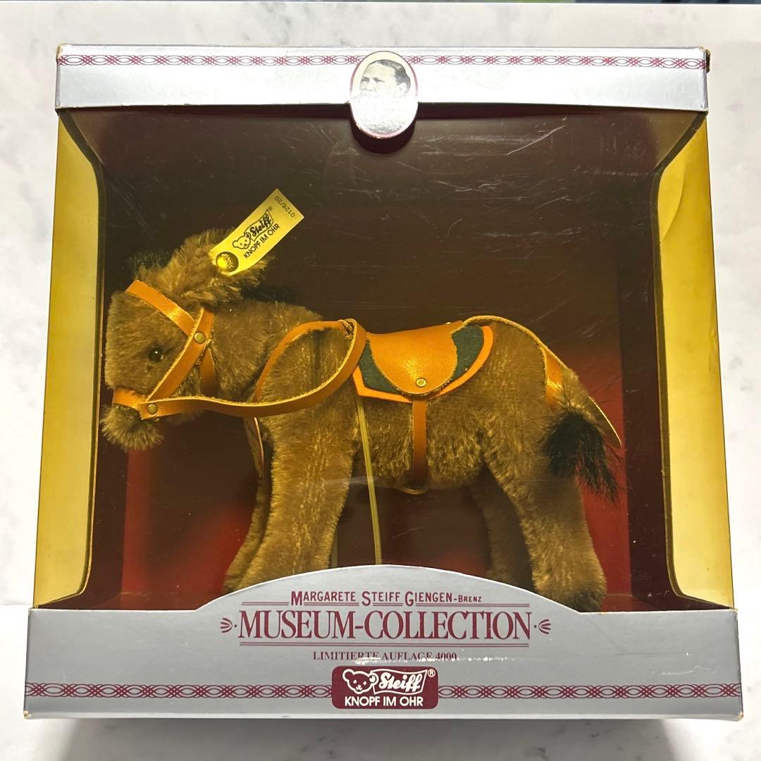 ✨希少✨生産数4000体✨ シュタイフ　ミュージアムコレクション ドンキー シュタイフ【steiff】ミュージアムコレクション ドンキー 20cm