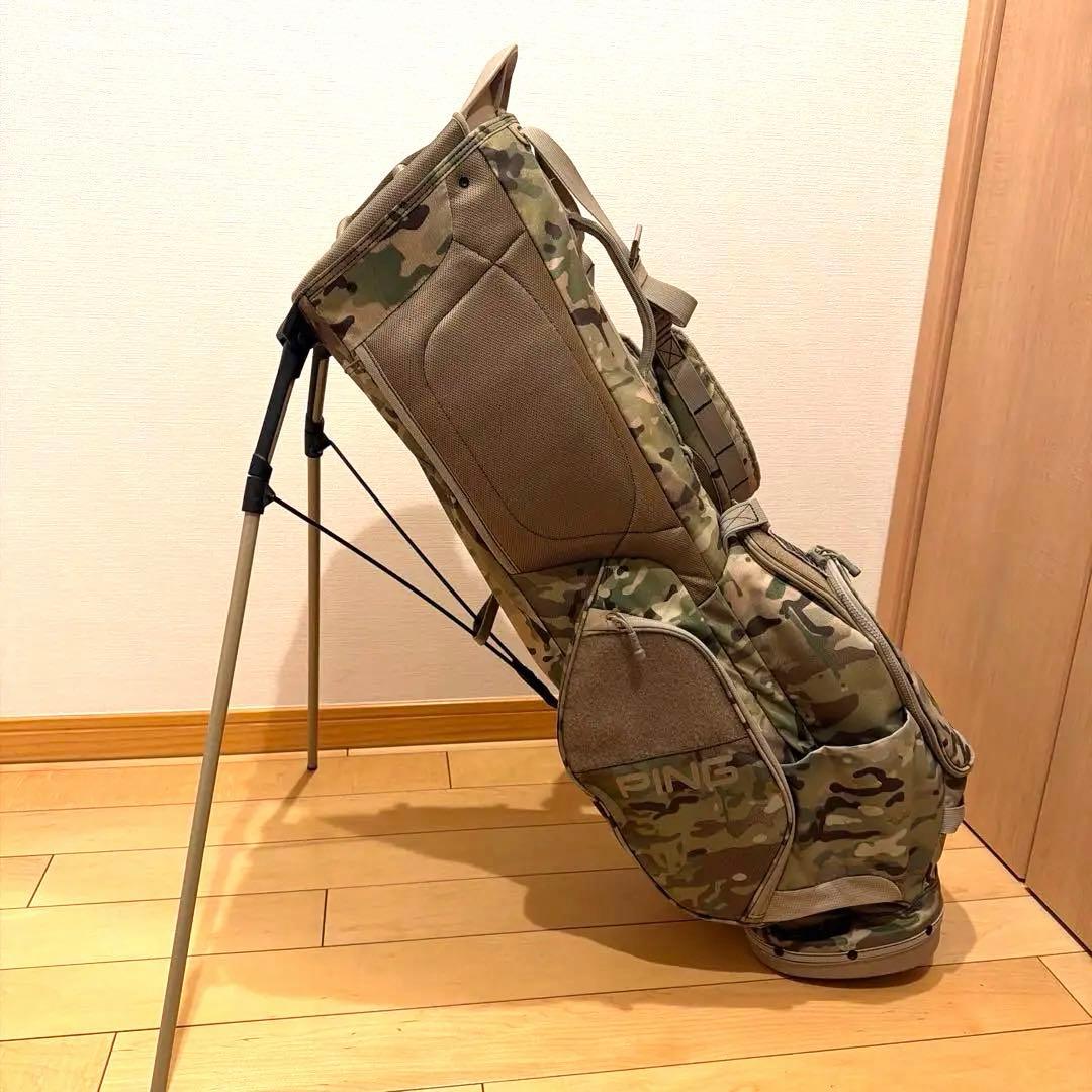 PING HOOFER迷彩 キャディバッグ スタンド付き カモフラ柄 PING ピン HOOFER Multicam スタンド式 キャディバッグ 迷彩柄