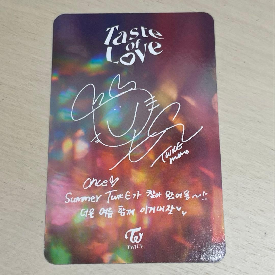 TWICE】トレカ モモ Taste of Love - メルカリ