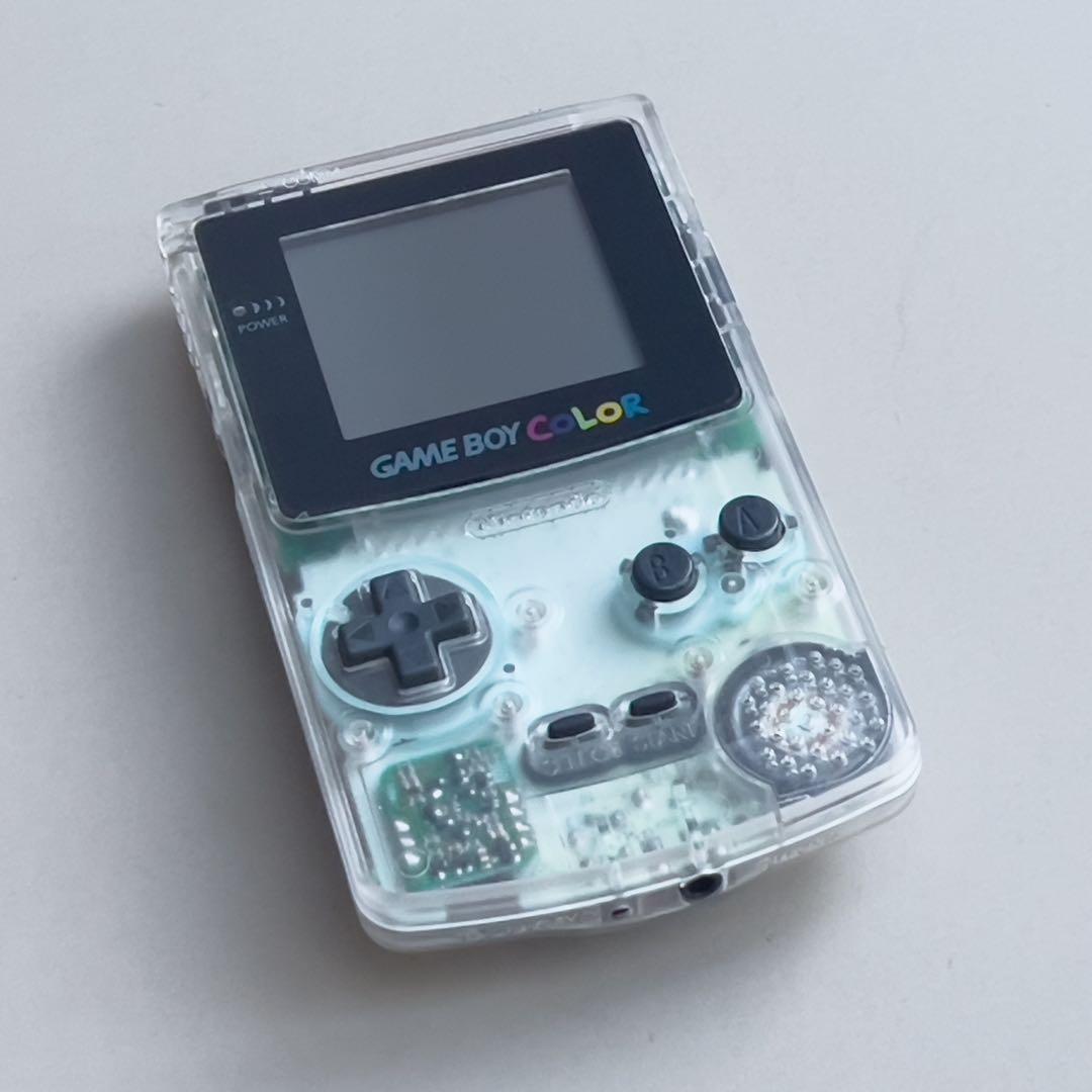 ゲームボーイカラー（クリア）+ポケモンクリスタル+ポケモンカードGB