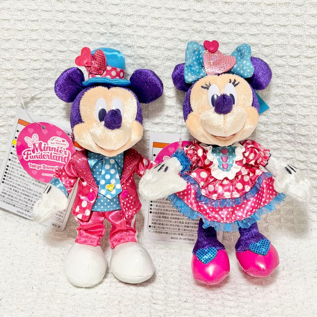 パルパル ミニーのファンダーランド ミッキー ミニー ぬいぐるみバッジ