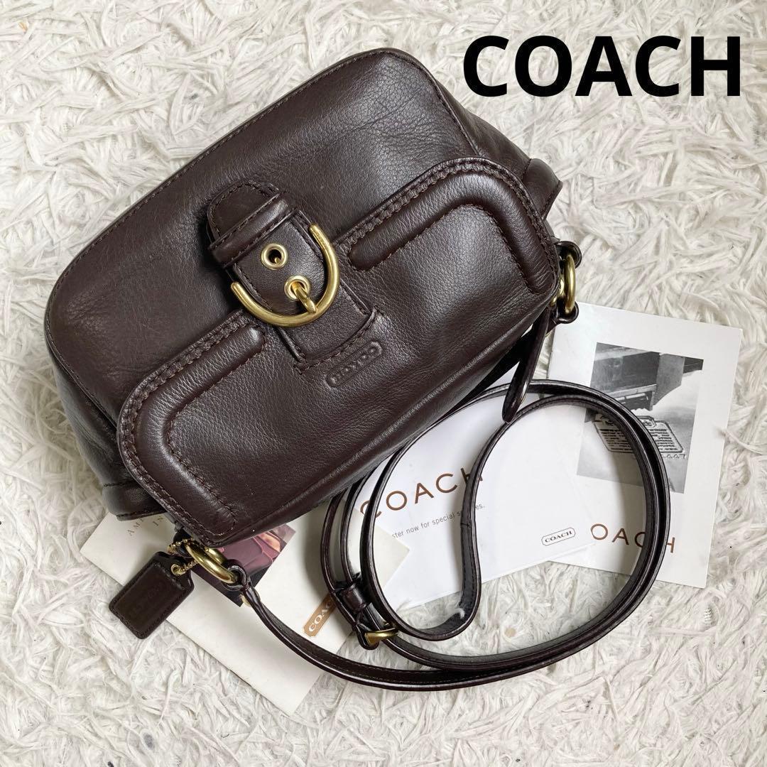 vintage coach archive y2k キャンベル カメラバッグ 茶 - メルカリ