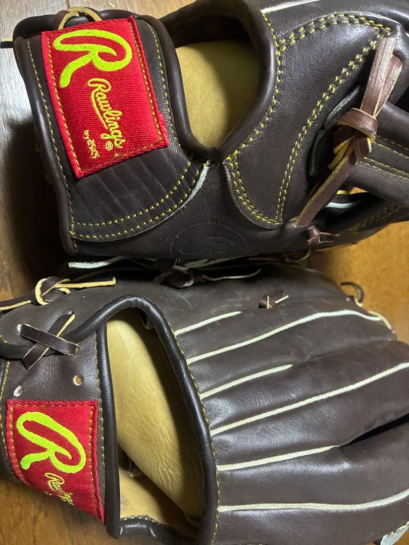 野球グローブ 2個セット！！asics Rawlings 子供用 状態良 Rawlings