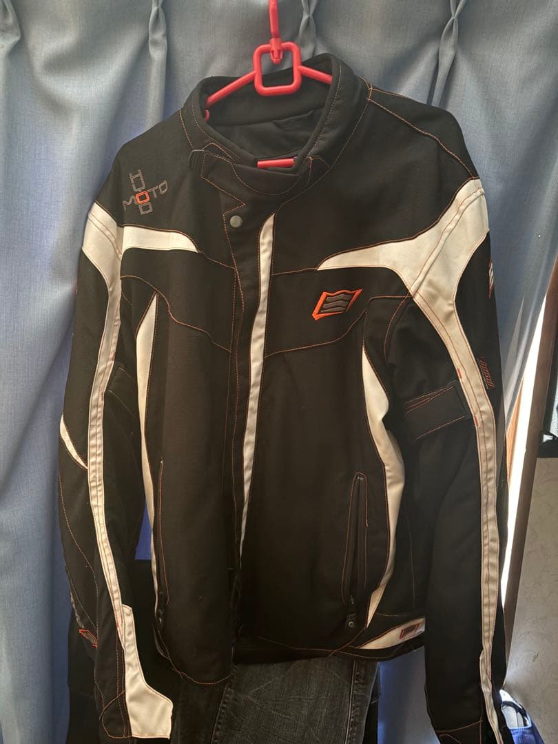 HYOD バイクジャケット ブラック/ホワイト HYOD バイクジャケット Lサイズ 黒/白 テキスタイルジャケット