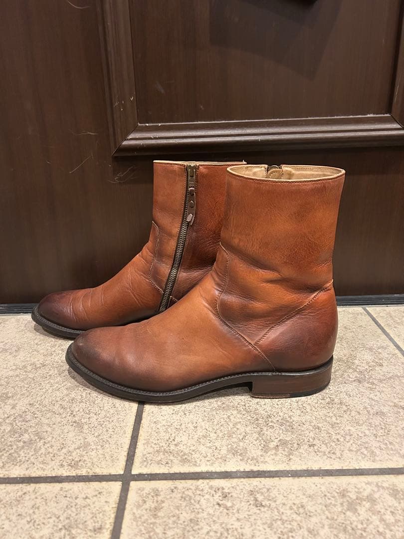 ルケーシー LUCCHESE ウエスタン ブーツ サイドジップ - メルカリ