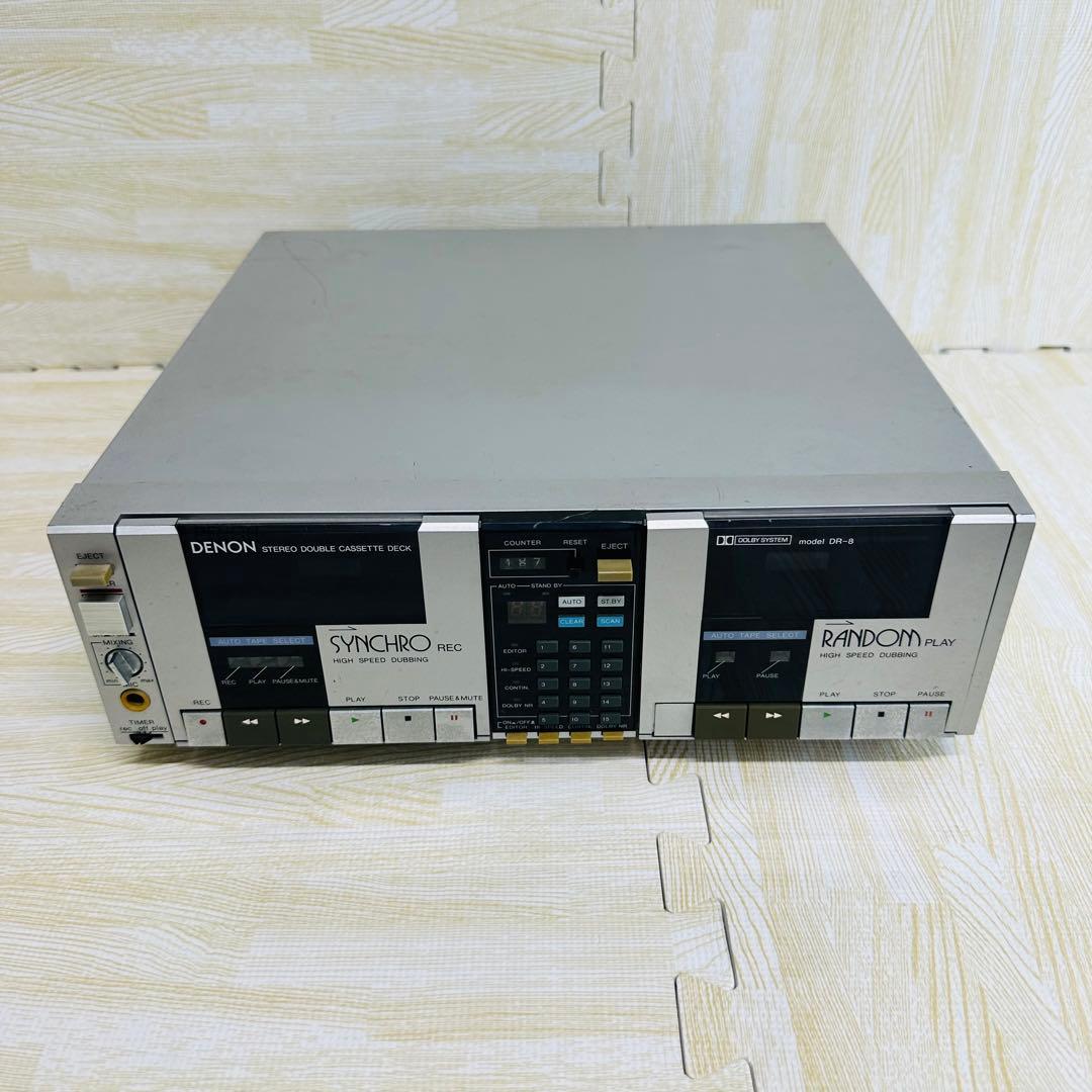 ジャンク DENON ステレオダブルカセットデッキ DR-8 - メルカリ
