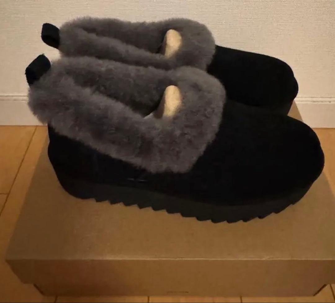 正規品 UGG I-NITA PLATFOME ブラック US65JP22cm UGG® Nita Genuine Shearling Slipper (Women) | Nordstromrack