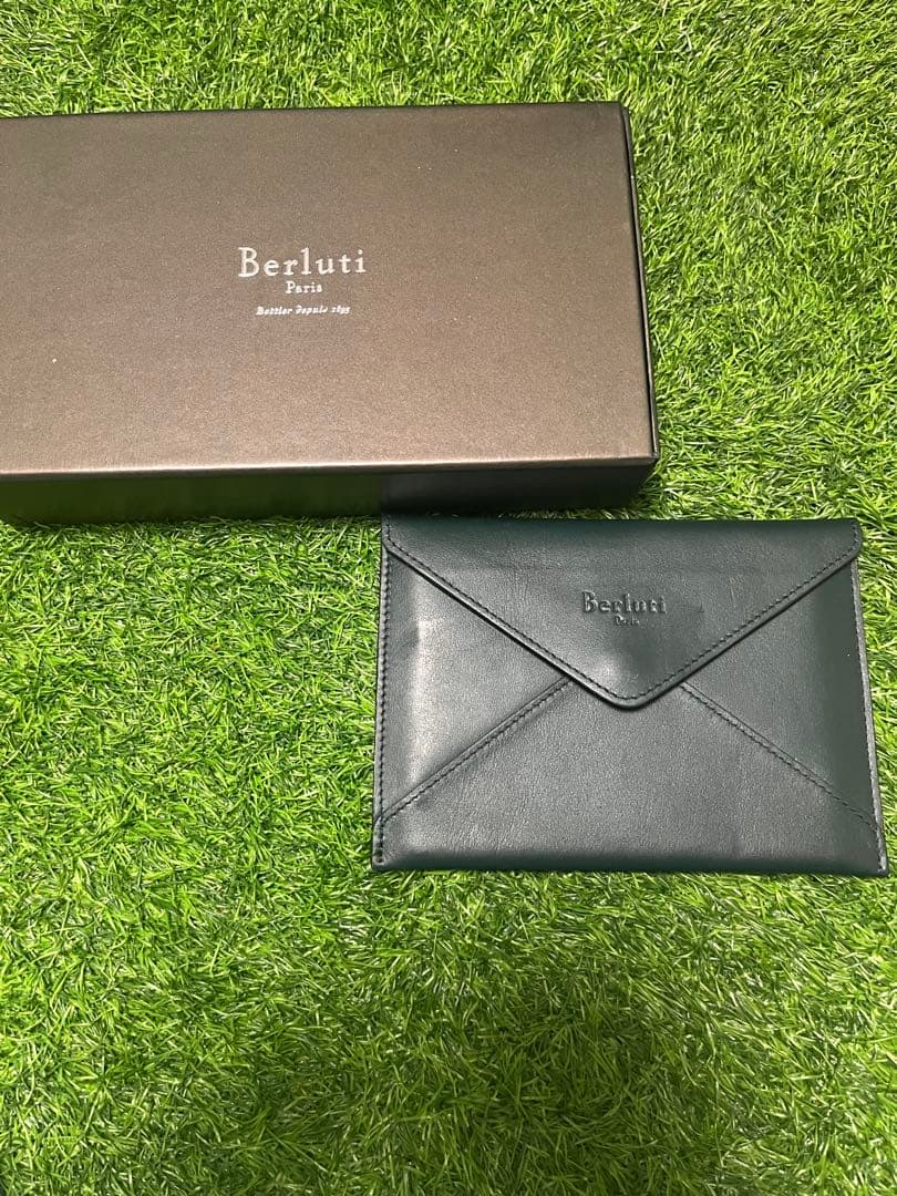 Berluti レザー レターケース 封筒型ポーチ 箱付き - メルカリ