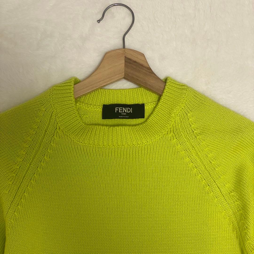 FFロゴ✨フェンディ2022年製 クールネック プルオーバー ポーチ ニット