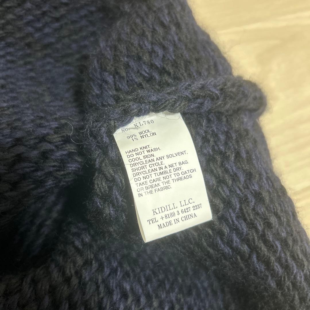 KIDILL】スカルスケート ニットセーター ネイビー - メルカリ