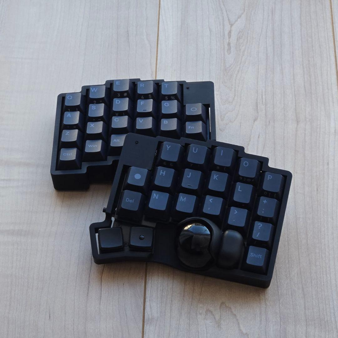 完成品)Keyball系の無線キーボード roBa - メルカリ