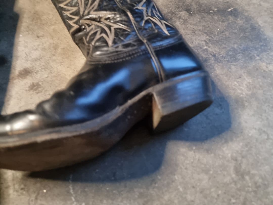 usa製 Nocona ブラック ウエスタンブーツ - メルカリ