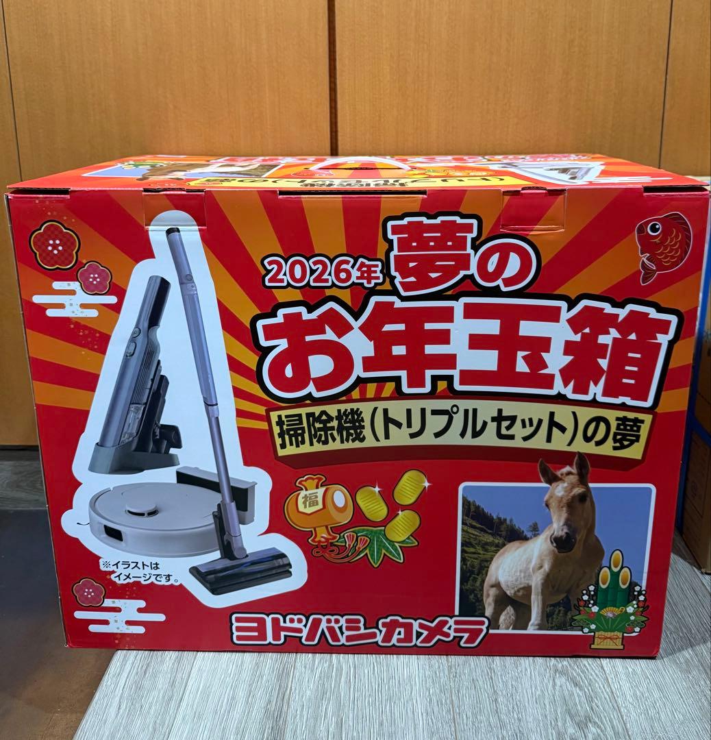 ヨドバシカメラ 夢のお年玉箱2026 掃除機（トリプルセット）の夢