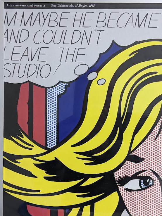 ロイ・リキテンスタイン M-Maybe 1965年 額装済