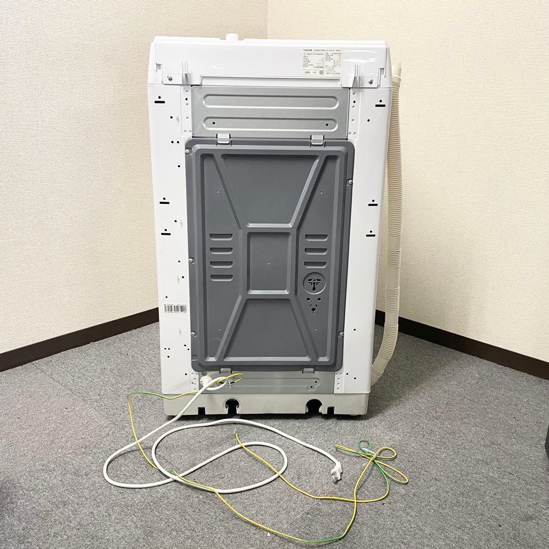 【良品】TOSHIBA 2025年製 全自動洗濯機 4.5kg ホワイト F