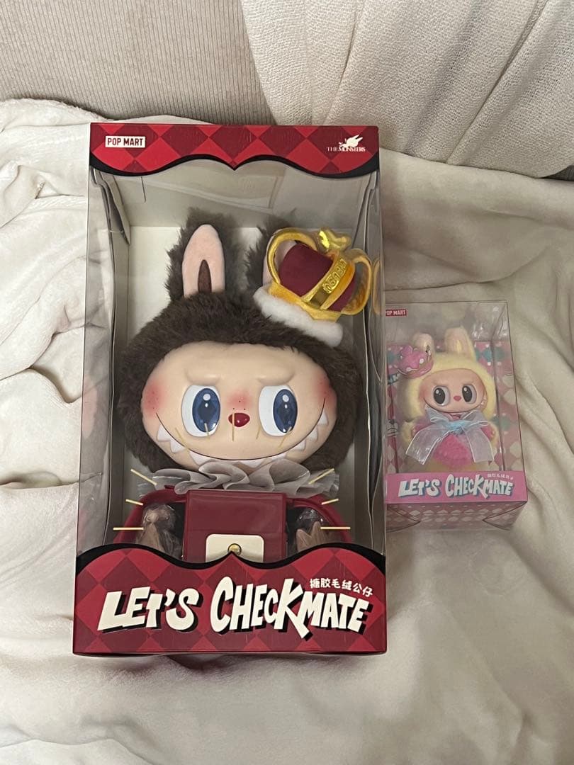 ラブブTHE MONSTERS レッツ チェックメイト ぬいぐるみ 2点セット