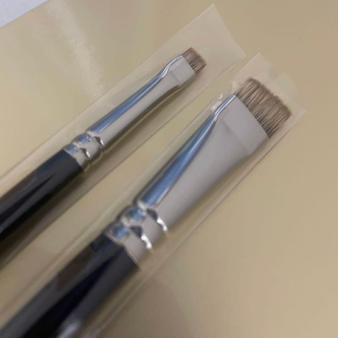 期間限定値下☆白鳳堂 熊野筆 アイブロウブラシ 眉毛 水ムジナ 2本