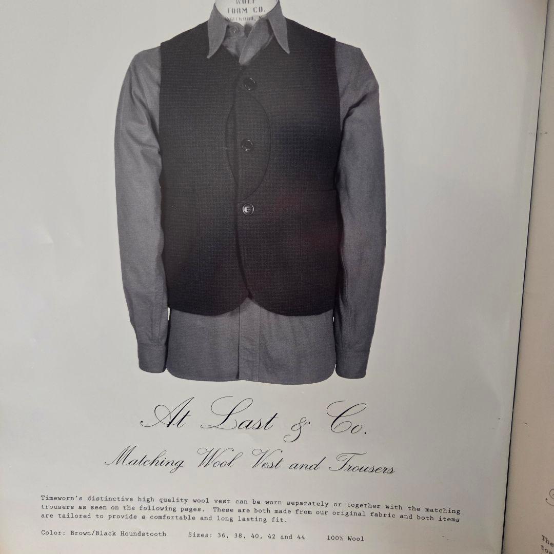 Atlast&Co 千鳥柄 ウール ベスト - メルカリ