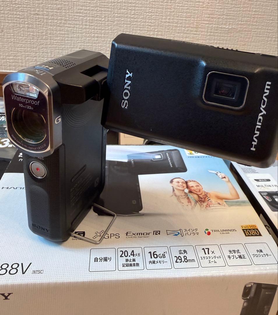 ソニー HDR-GWP88 ビデオカメラ 防水ワイコン GP-VPT1 多数 - メルカリ