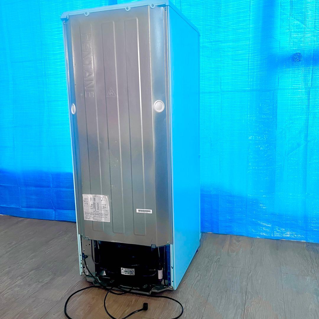 アクアミント】レトロ 冷蔵庫150L 2ドア冷蔵庫 DR-C15AM - メルカリ