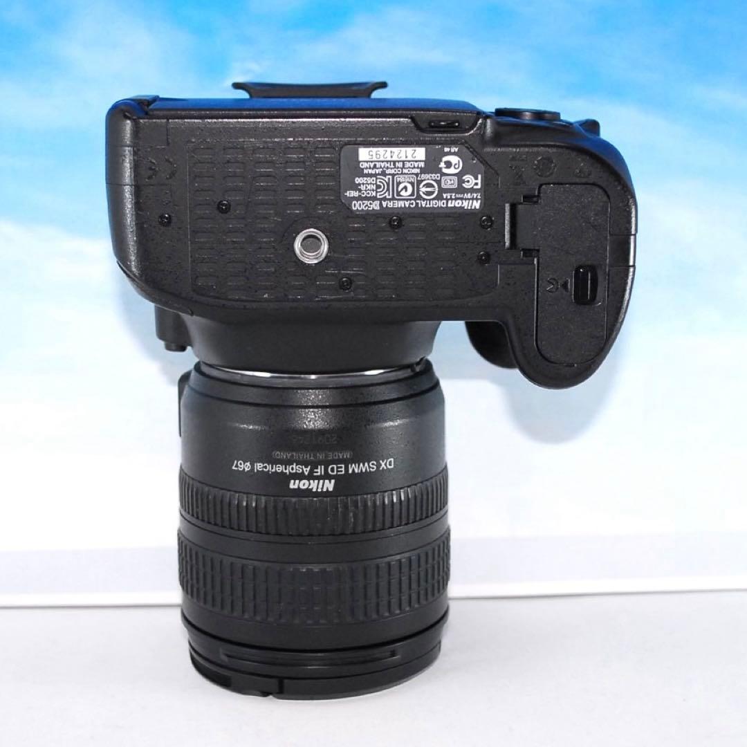 Nikon D5200 レンズキット 18-70mm おまけ多数 即撮影OK - デジタル