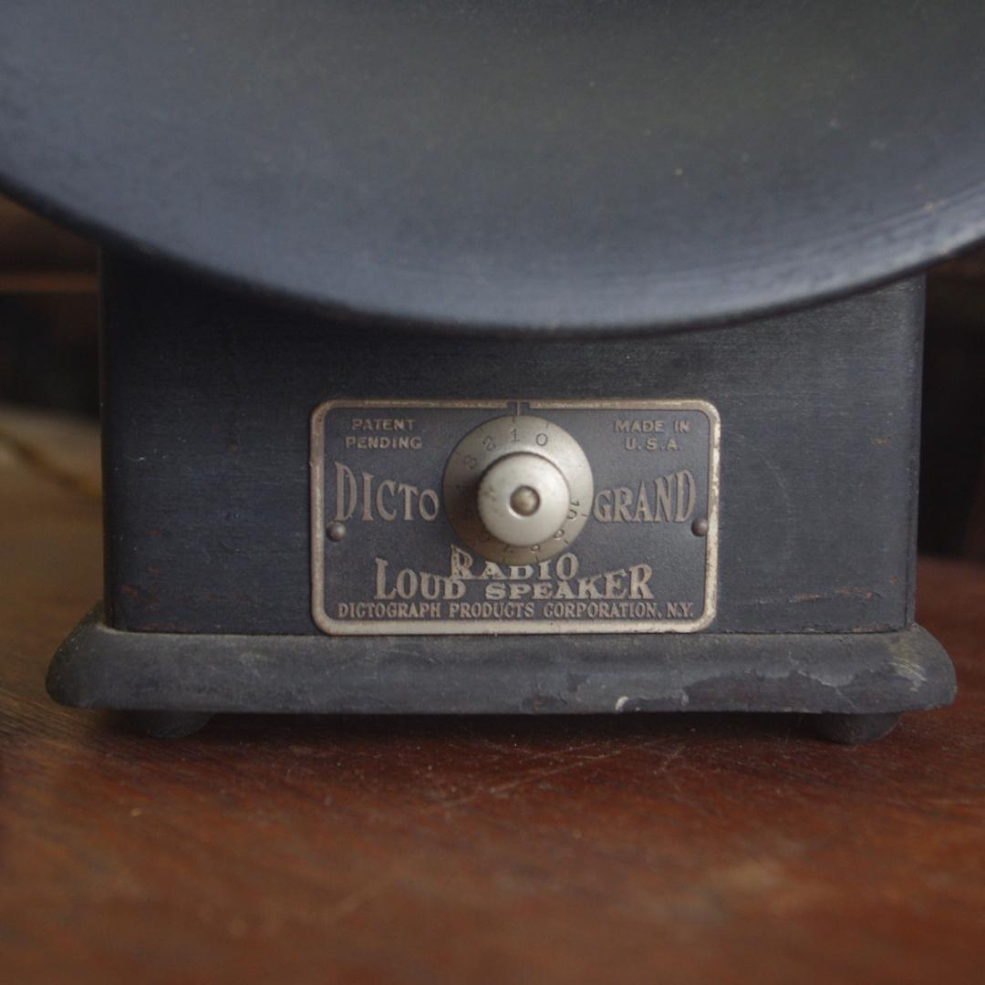 ヴィンテージ ホーンスピーカー 米国 DICTOGRAPH製 ラジオ SP-01
