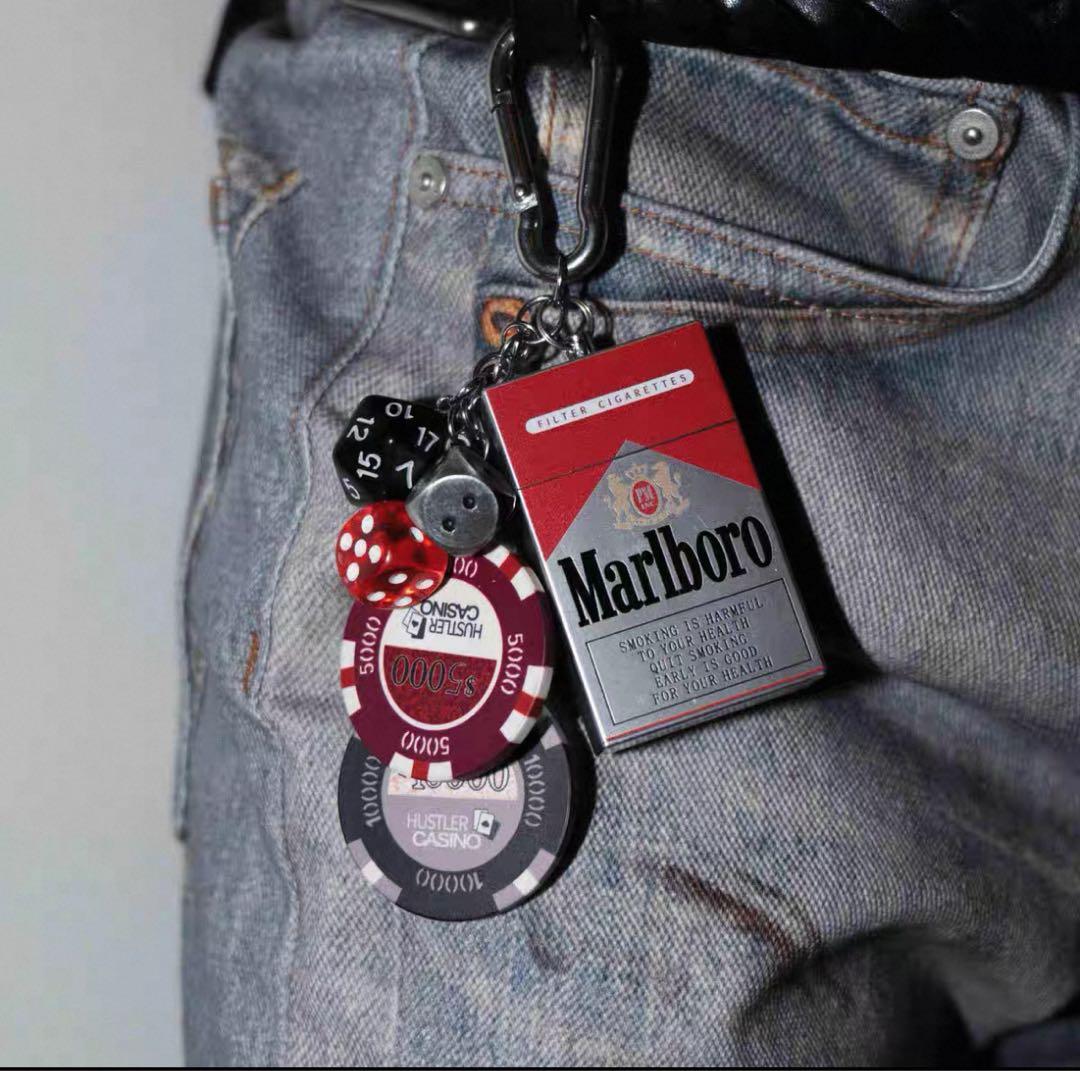 NOSTAL marlboro carabiner カラビナ ウォレットチェーン - メルカリ