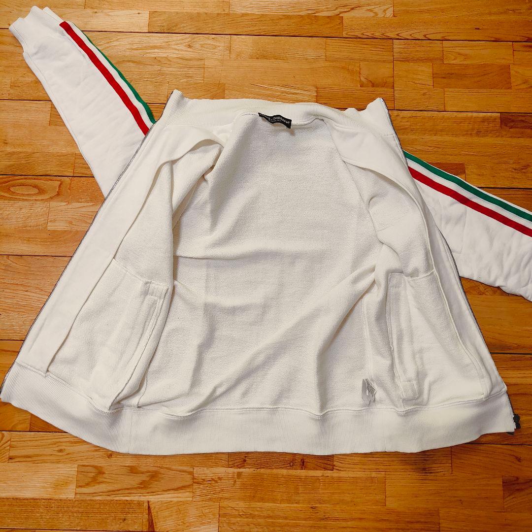 即購入可】DOLCE & GABBANA トラックジャケット ホワイト - メルカリ