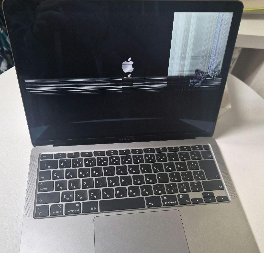 液晶割れ MacBook Air M1 16GB/512GB 90% 2020 - メルカリ