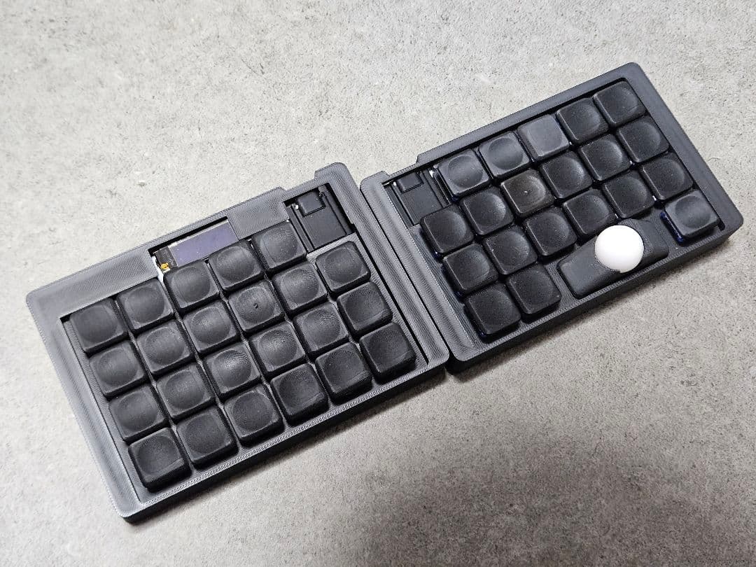 tomkey 無線分割式 トラックボール キーボード 黒 keyball 受注生産 納期2週間)tomkeyLk 無線分割式 トラックボール キーボード