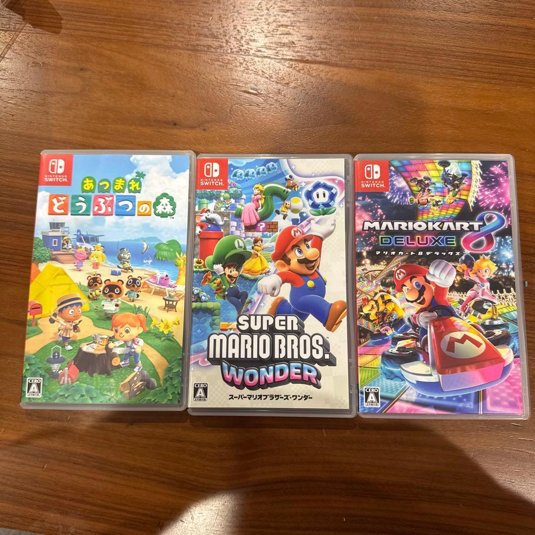 あつまれどうぶつの森　マリオカート8デラックス　スーパーマリオブラザーズワンダー あつまれどうぶつの森 マリオカート8デラックス スーパーマリオ