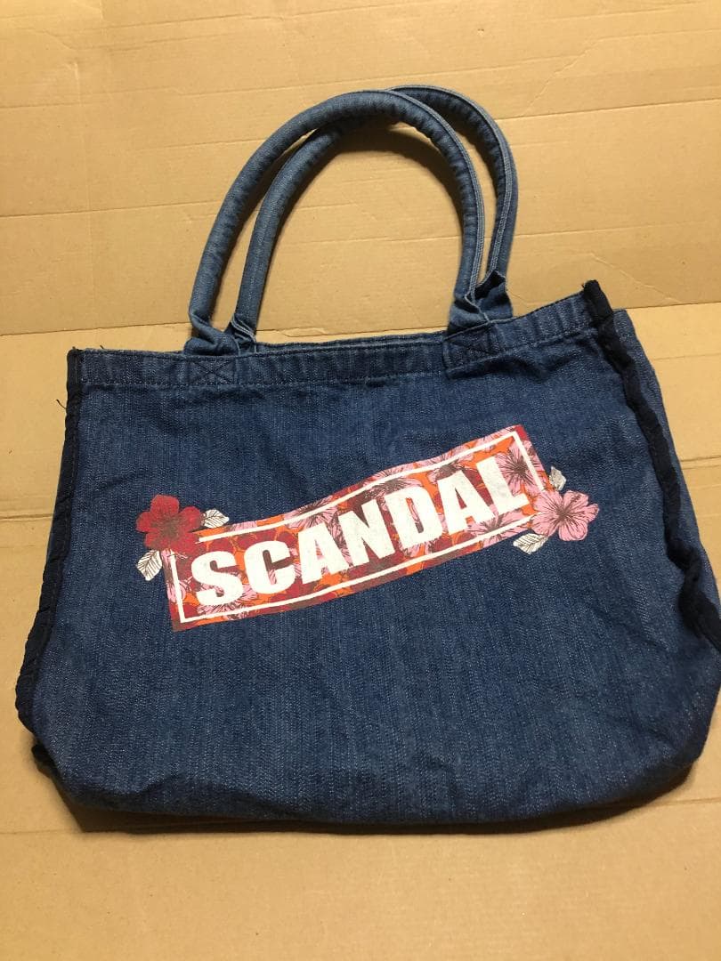 SCANDAL デニムトートバッグ デニムトートバッグ Lサイズ 【岡山デニム 倉敷帆布 デニムバッグ