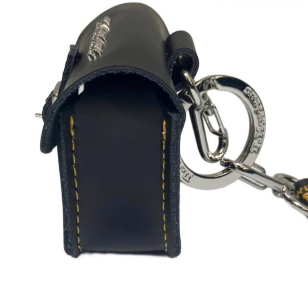 新品】Dr. Martens レザー ブラック キーリング ドクターマーチン