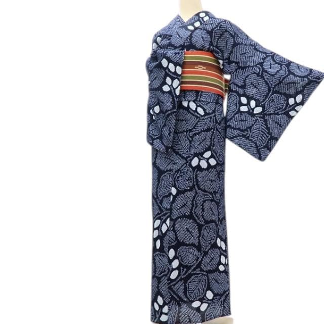 専用Y3488◇有松鳴海絞り 背・居敷当て付 ゆったりサイズ 高級浴衣 夏着物